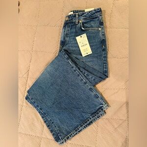 ZARA Wide Leg High Rise Women's Jeans NEW